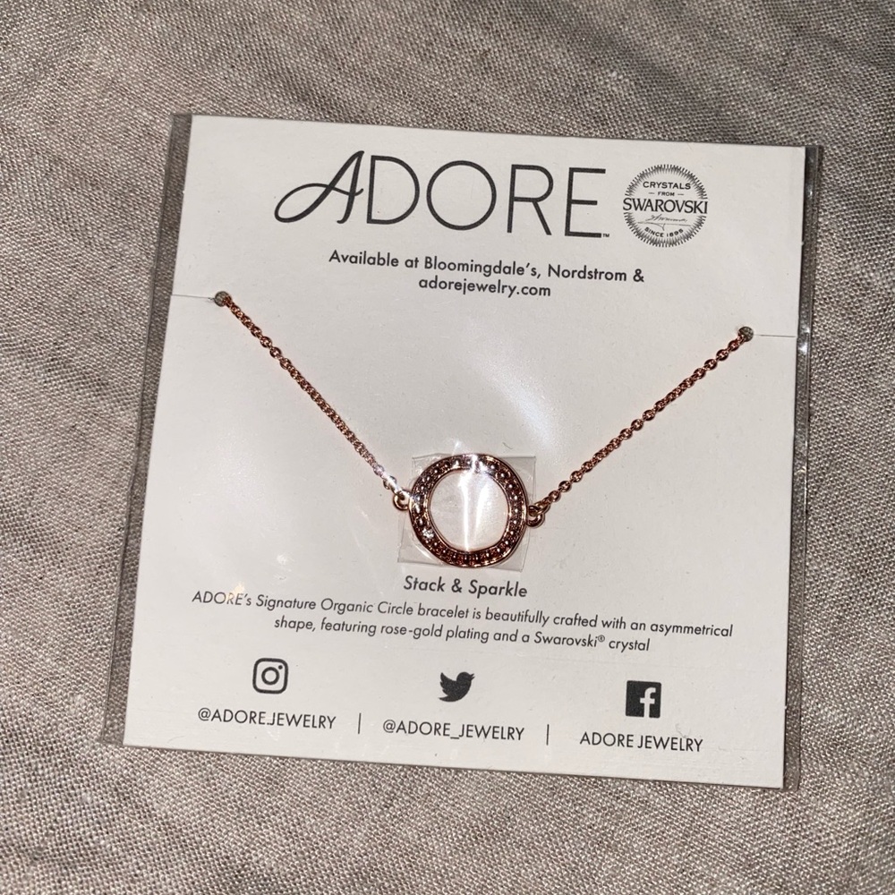 NWT Rose Gold Swarovski Crystal Bracelet
